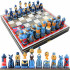 Civil War Chess Set - American Civil War Chess Pieces Nesting Dolls