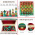 Golden Khokhloma Matryoshka Chess Set – Hand-Painted Russian Wooden Chess Game