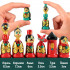 Golden Khokhloma Matryoshka Chess Set – Hand-Painted Russian Wooden Chess Game
