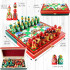 Russian Nesting Doll Chess Set – Hand-Painted Wooden Chess Game "Golden Ring of Russia"