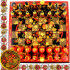 Souvenir Chess Set Russian Folk Art Khokhloma - Handcrafted Chess Pieces as Matryoshka Dolls