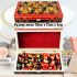 Souvenir Chess Set Russian Folk Art Khokhloma - Handcrafted Chess Pieces as Matryoshka Dolls