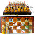 Kulikovo Battle Themed Chess Set - Handmade Chess Pieces Matryoshka Dolls Board Game