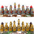 Kulikovo Battle Themed Chess Set - Handmade Chess Pieces Matryoshka Dolls Board Game