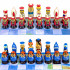 Pirate Nesting Doll Pieces Matryoshka Wooden Chess Set