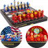 Wooden Souvenir Chess Set - World Leaders Matryoshka Chess Pieces