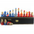 Wooden Souvenir Chess Set - World Leaders Matryoshka Chess Pieces