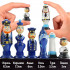 Russian Navy Fleet Themed Chess Set - Wooden Chess Pieces Matryoshka Dolls