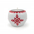 Hand Painted Wooden Tealight Candle Holder Slavic Folk Ornament