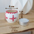 Hand Painted Wooden Tealight Candle Holder Slavic Folk Ornament