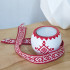 Hand Painted Wooden Tealight Candle Holder Slavic Folk Ornament