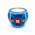 Hand-Painted Wooden Tealight Holder "Kremno"  with Folk Floral Art