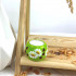 Decorative Hand-Painted Candle Holder with Ladybugs and Daisies