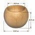 UTUL Wooden Tealight Candle Holder for Home Decor, 4 cm