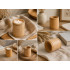 UTUL Wooden Tealight Candle Holder for Scandi Home Decor, 6 cm