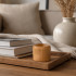 UTUL Wooden Tealight Candle Holder for Home Decor, 4 cm