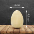 Wooden craft eggs