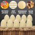 Wooden craft eggs