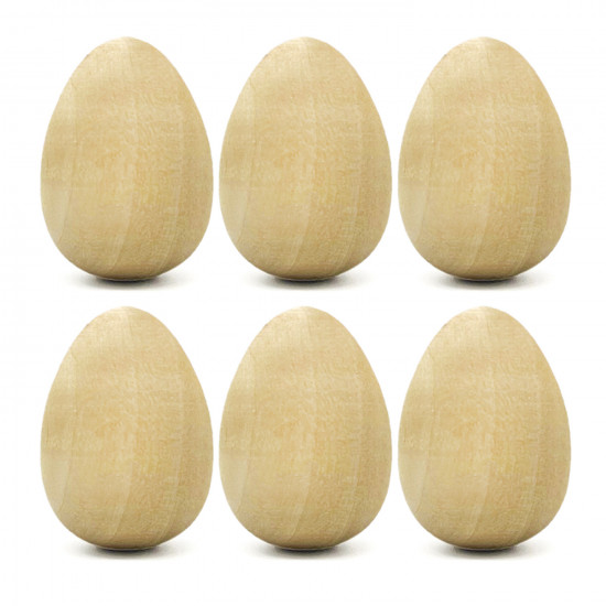 Wooden craft eggs
