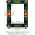Decorative 4x6 Picture Frame with Floral Design - Handmade Photo Frames for Tabletop & Wall Display, Vertical Format