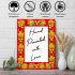 Wooden Photo Frame Khokhloma Hand-Painted