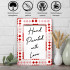 White photo frame Belarusian hand-painted folk ornament