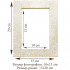 White photo frame hand-painted flowers
