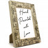 Wooden Photo Frame with Hand-Painted Cats