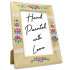 Flower Picture Frame 4x6 Floral Design Wooden Photo Frames for Tabletop