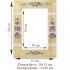 Flower Picture Frame 4x6 Floral Design Wooden Photo Frames for Tabletop