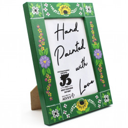 «Yanov» Hand-Painted Photo Frame — Collection «Polesskaya Skrynka»