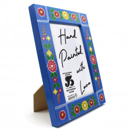 Yaselda Wooden Photo Frame — Hand-Painted Polesskaya Skrynka Collection