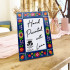 Hand-Painted Wooden Photo Frame 4x6 Folk Floral Design