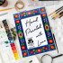 Hand-Painted Wooden Photo Frame 4x6 Folk Floral Design