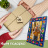 Hand-Painted Wooden Photo Frame 4x6 Folk Floral Design
