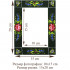 Set of 3 Hand-Painted Frames in Ogovo Style – Handmade, Eco-Friendly Materials, Traditional Belarusian Folk Art