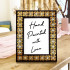 Handmade Wooden Photo Frame with Straw Inlay Design