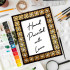 Handmade Wooden Photo Frame with Straw Inlay Design