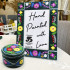 Hand-Painted Gift Set with Folk Floral Frame and Box
