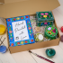 Hand-Painted Wooden Gift Set with Boxes, Frame & Candle Holder