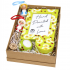 Hand-Painted Christmas Gift Set with Ornaments, Box and Frame