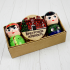 Wooden Gift Set With Hand-Painted Figurines and Brest Fortress Magnet
