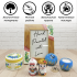 Hand-Painted Wooden Gift Set with Slavic Folk Art