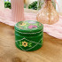 Hand-Painted Candleholder Set and Box with Ogovo Painting, Natural Wood