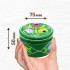 Hand-Painted Candleholder Set and Box with Ogovo Painting, Natural Wood