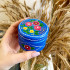 Blue Hand-Painted Candleholder Set and Box with Ogovo Painting