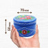 Blue Hand-Painted Candleholder Set and Box with Ogovo Painting