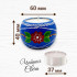 Blue Hand-Painted Candleholder Set and Box with Ogovo Painting