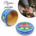 Blue Hand-Painted Candleholder Set and Box with Ogovo Painting