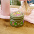 Hand Painted Wooden Gift Set Box And 2 Candle Holders